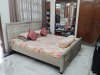 Bed with Side Table & Almirah